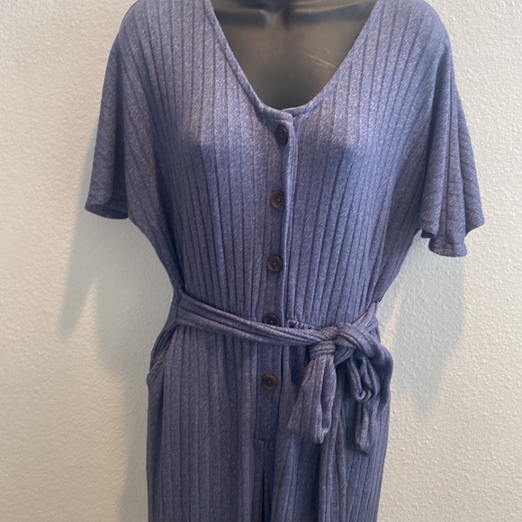 🎉BCBGENERATION
Knit Tie Front Jumpsuit Denim Blue Size S fits like a S(6) - Picture 7 of 12